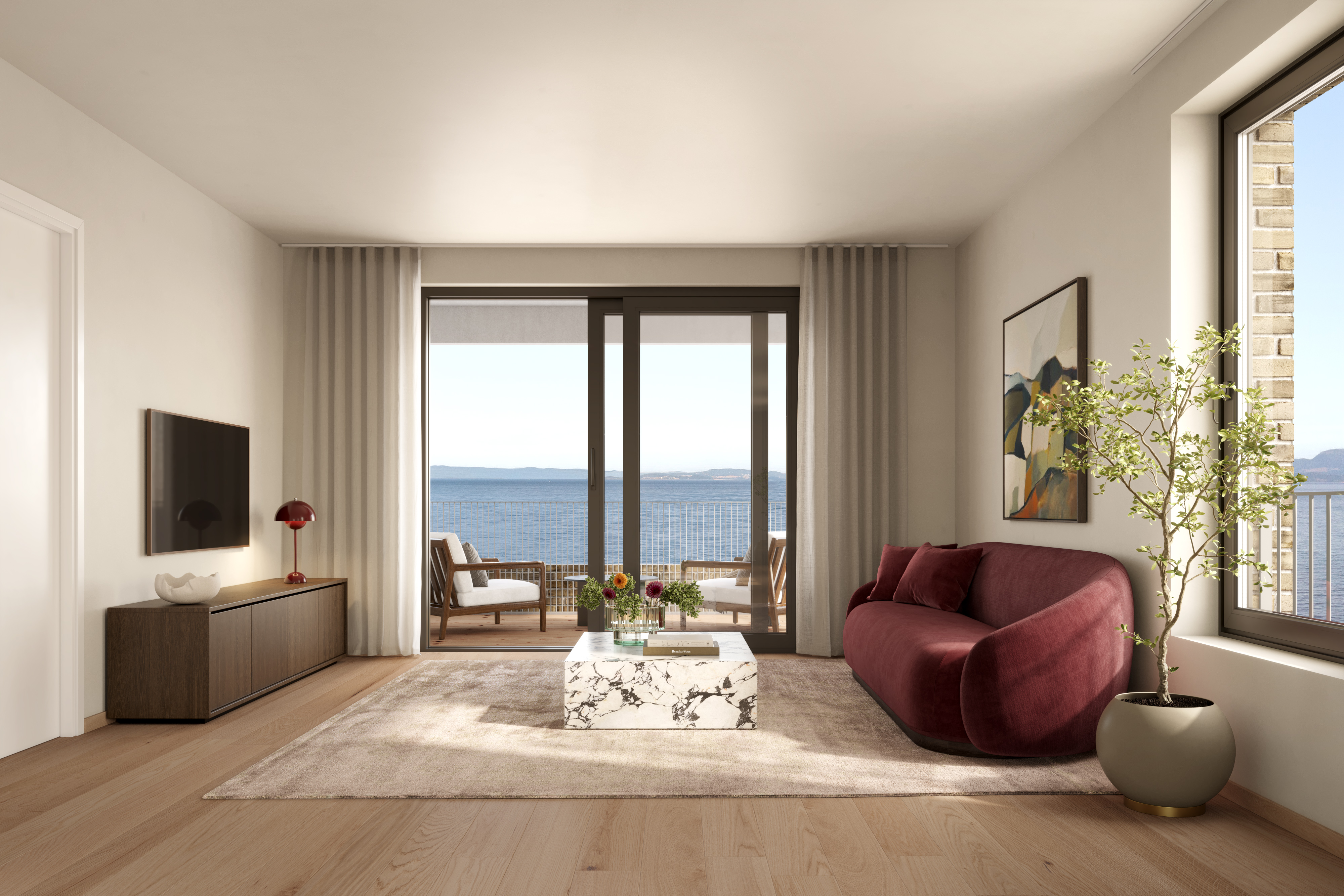 Grilstad-Marina-B5_Interiør_Vinkel-07_D301_StueKjøkken_v4_Plyo