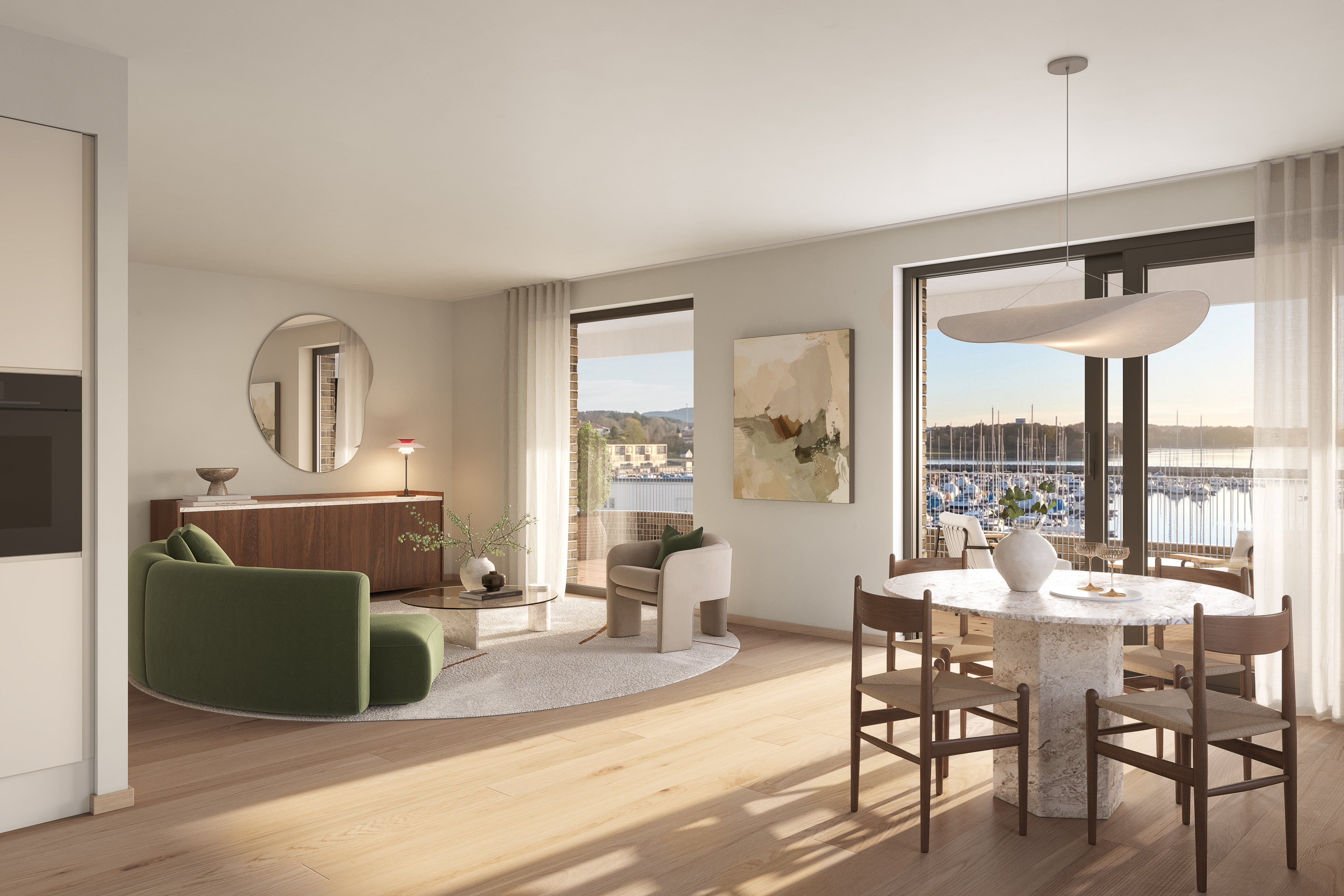 Grilstad-Marina-B5_Interiør_Vinkel-09_D304_StueKjøkken_v4_Plyo